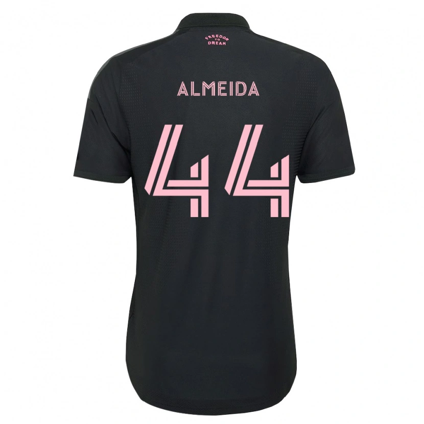 Danxen Hombre Camiseta Nicholas Almeida #44 Rosa Negro Blanco 2ª Equipación 2026/27 La Camisa México