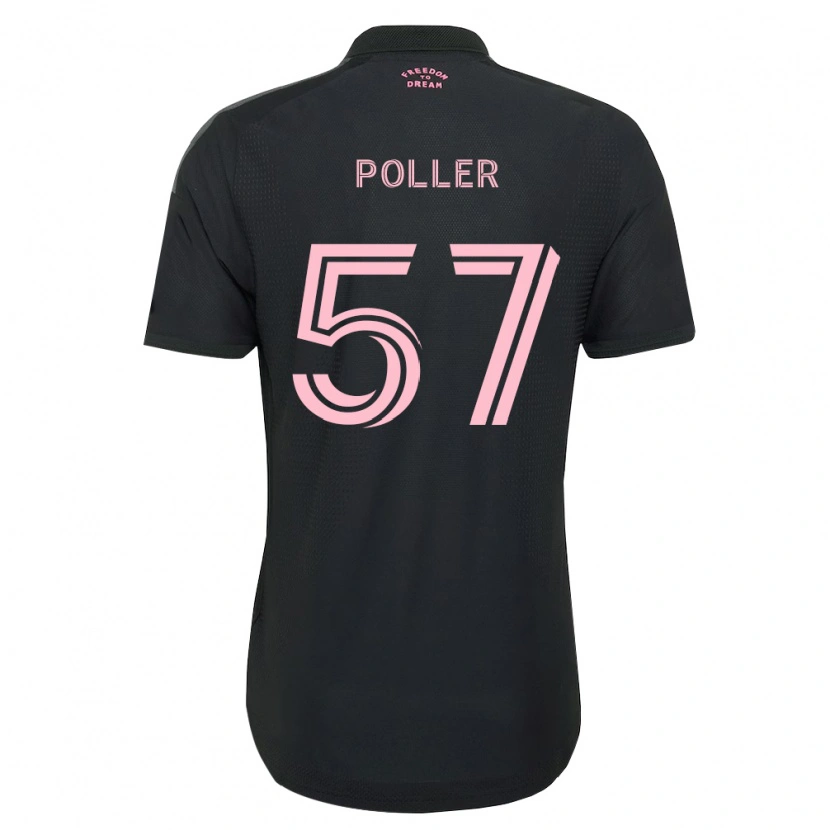 Danxen Hombre Camiseta Sebastian Poller #57 Rosa Negro Blanco 2ª Equipación 2026/27 La Camisa México