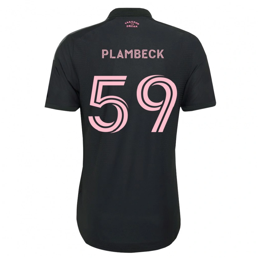 Danxen Hombre Camiseta Preston Plambeck #59 Rosa Negro Blanco 2ª Equipación 2026/27 La Camisa México