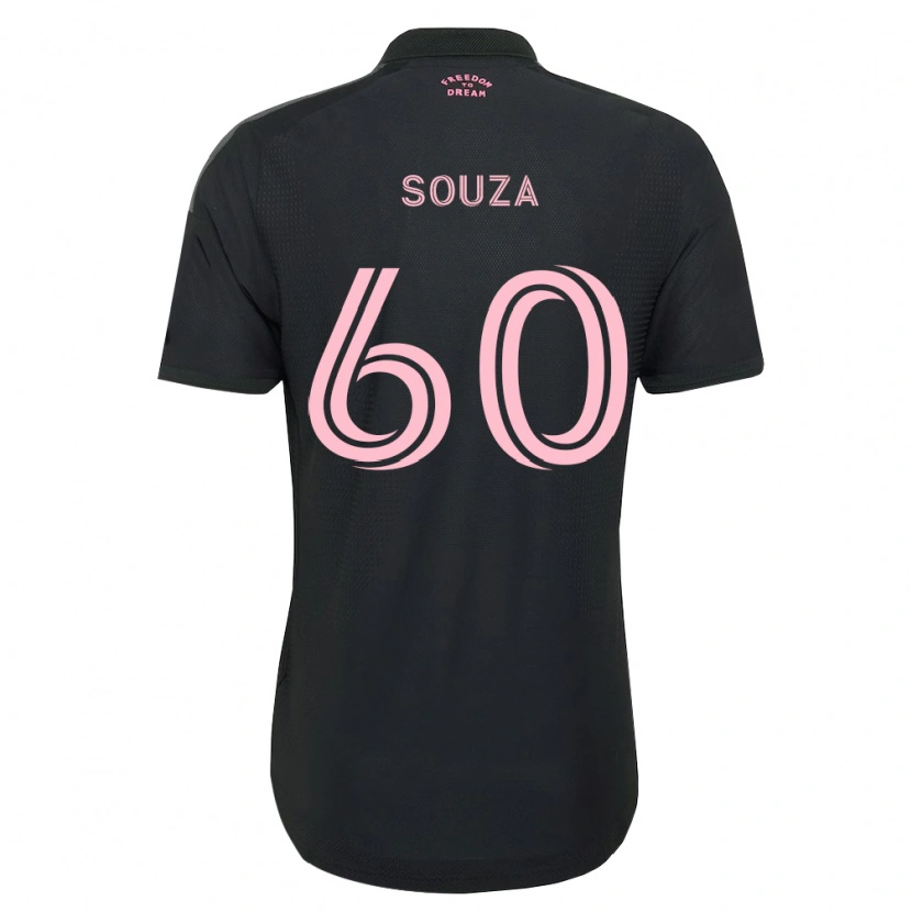Danxen Hombre Camiseta Brandon Souza #60 Rosa Negro Blanco 2ª Equipación 2026/27 La Camisa México