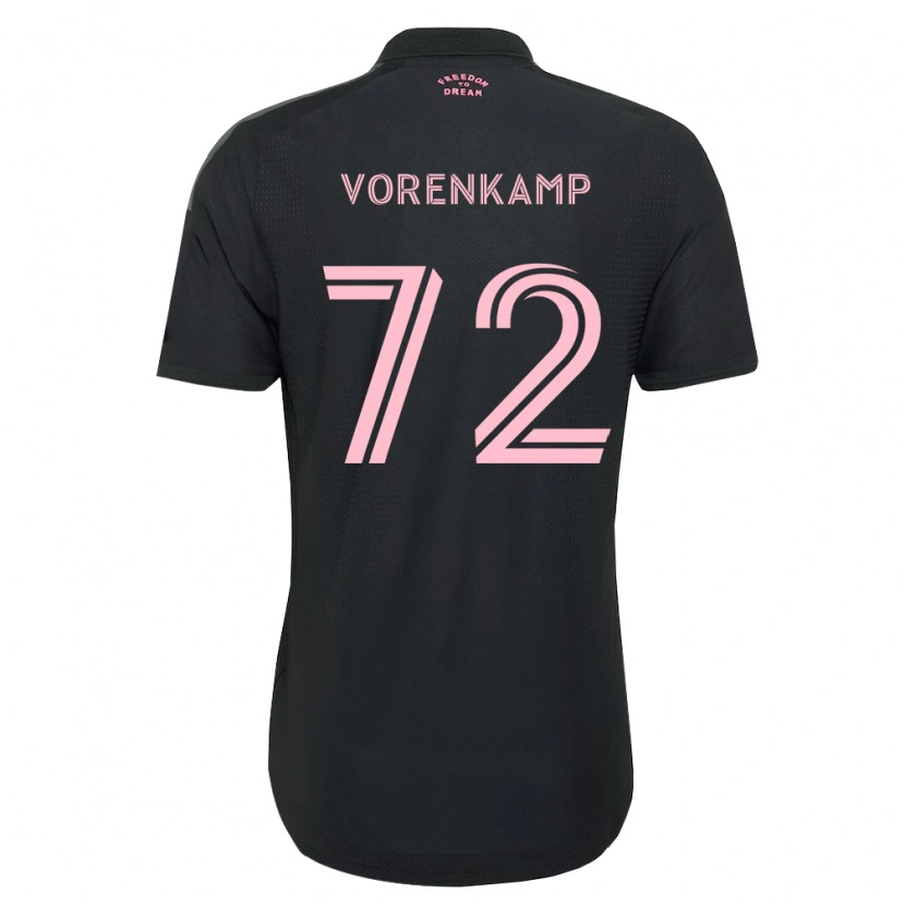 Danxen Hombre Camiseta Theo Vorenkamp #72 Rosa Negro Blanco 2ª Equipación 2026/27 La Camisa México