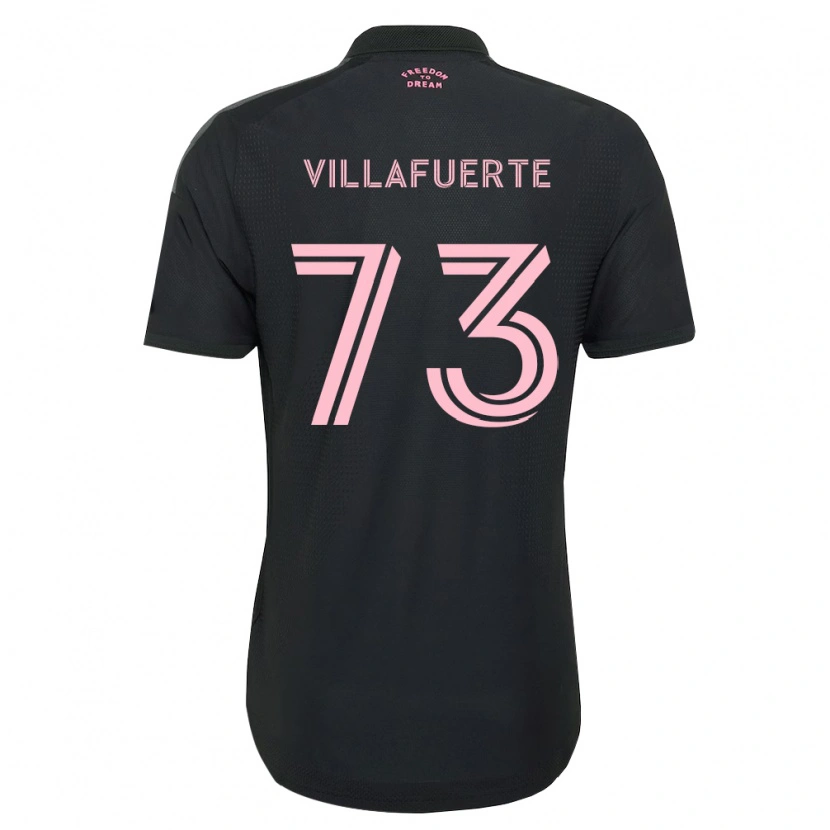 Danxen Hombre Camiseta Kendry Villafuerte #73 Rosa Negro Blanco 2ª Equipación 2026/27 La Camisa México