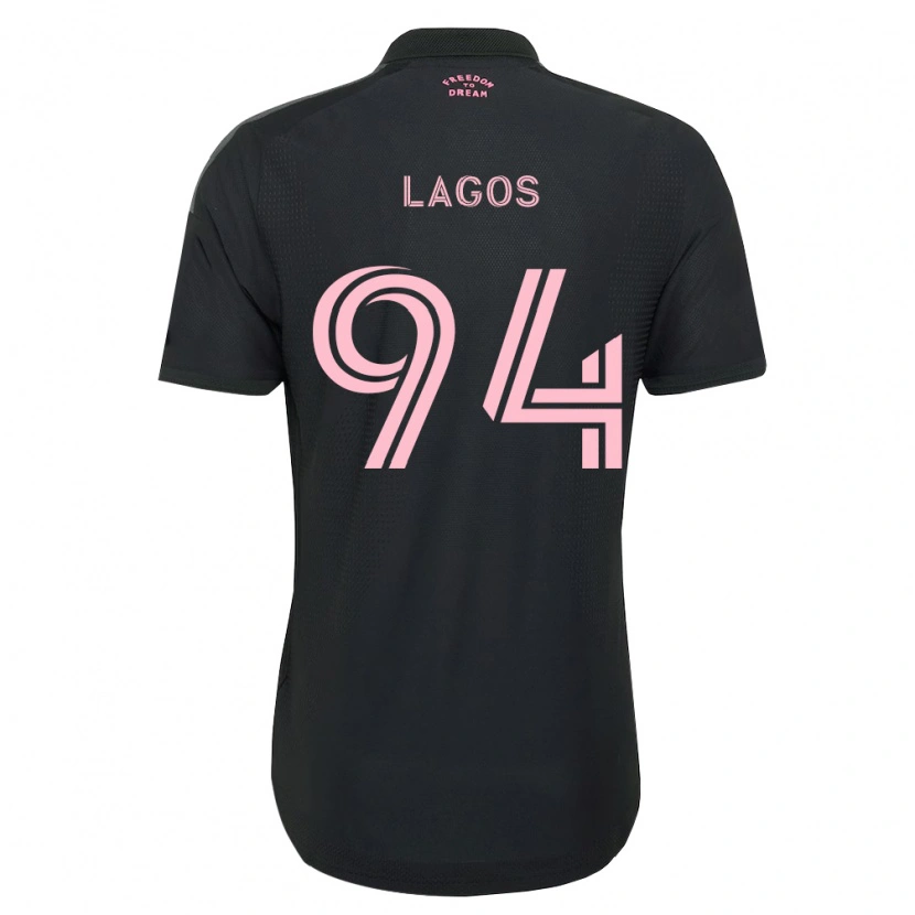 Danxen Hombre Camiseta Diego Lagos #94 Rosa Negro Blanco 2ª Equipación 2026/27 La Camisa México