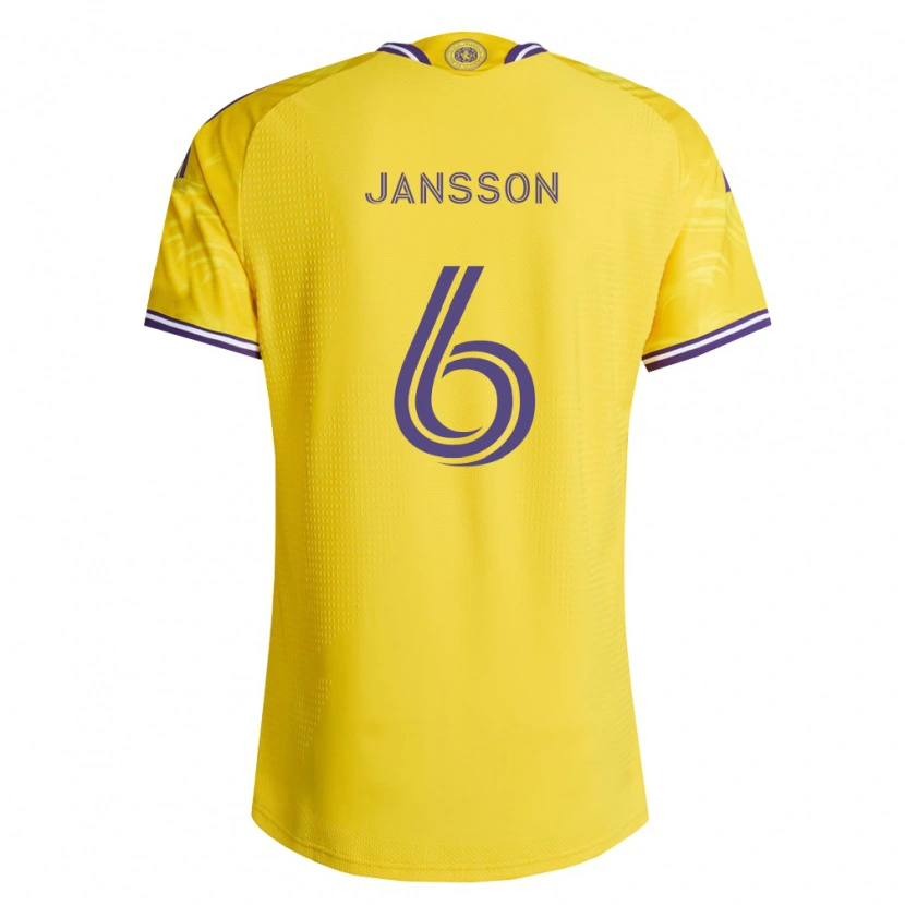 Danxen Hombre Camiseta Robin Jansson #6 Amarillo Morado 2ª Equipación 2026/27 La Camisa México