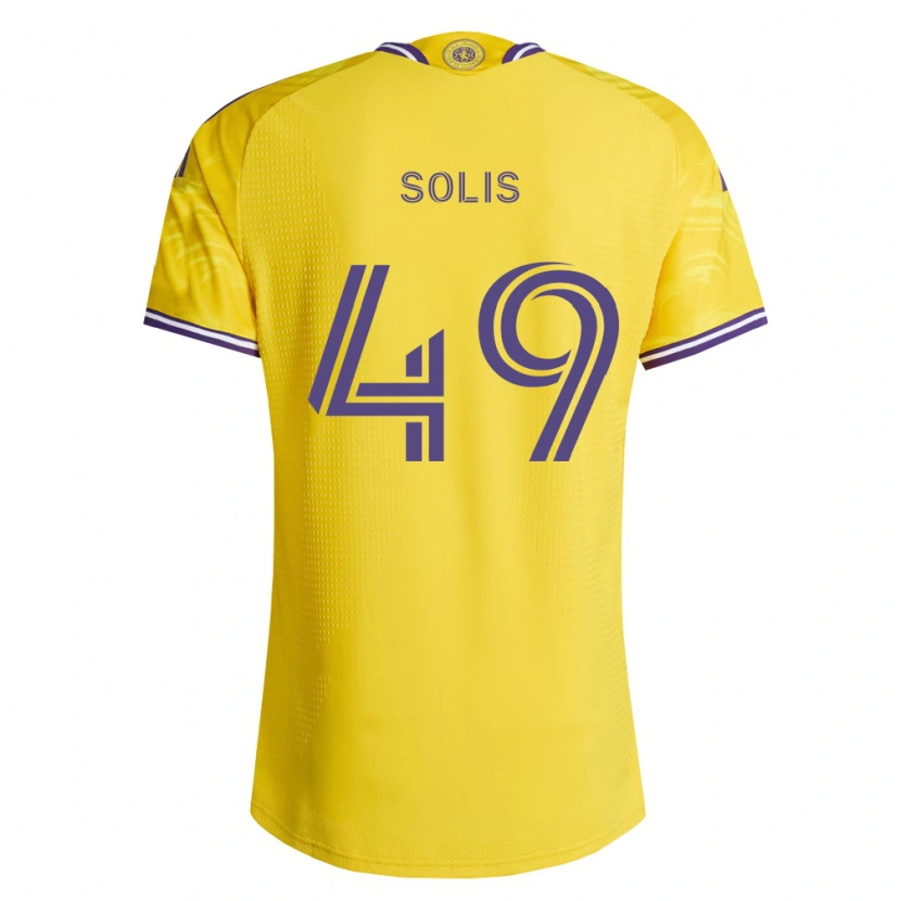 Danxen Hombre Camiseta Jhon Solís #49 Amarillo Morado 2ª Equipación 2026/27 La Camisa México