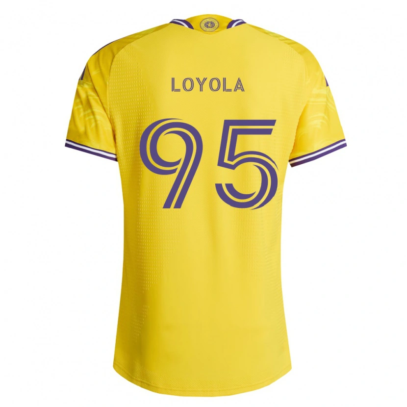 Danxen Hombre Camiseta Favian Loyola #95 Amarillo Morado 2ª Equipación 2026/27 La Camisa México