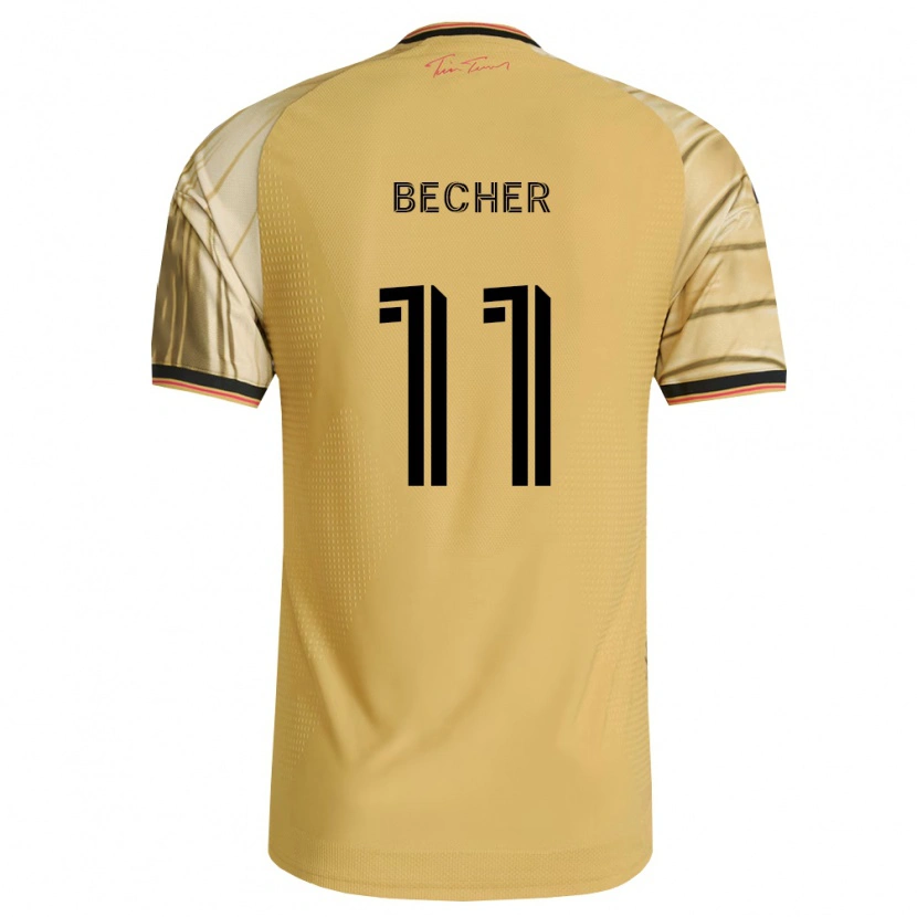 Danxen Hombre Camiseta Simon Becher #11 Marrón Amarillo Negro 2ª Equipación 2026/27 La Camisa México
