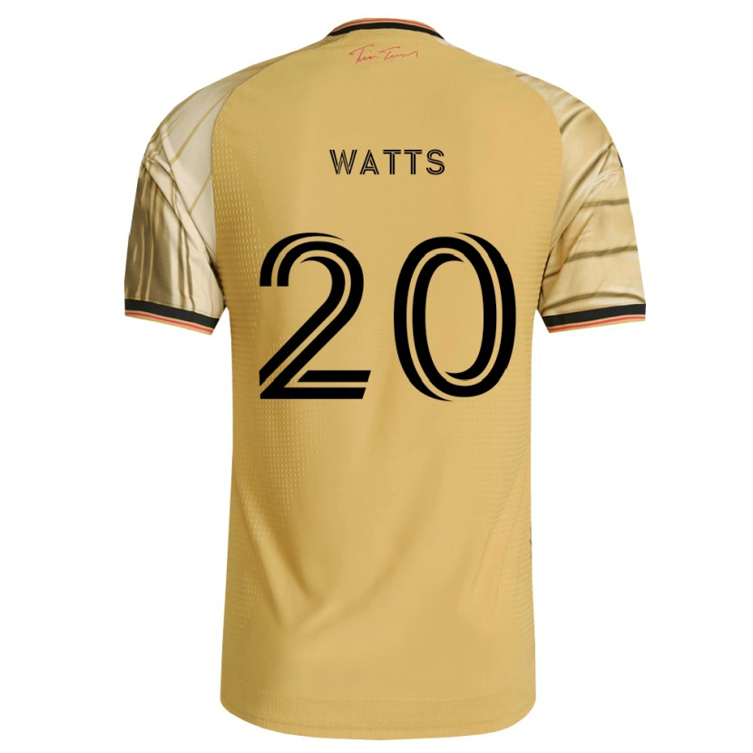 Danxen Hombre Camiseta Akil Watts #20 Marrón Amarillo Negro 2ª Equipación 2026/27 La Camisa México