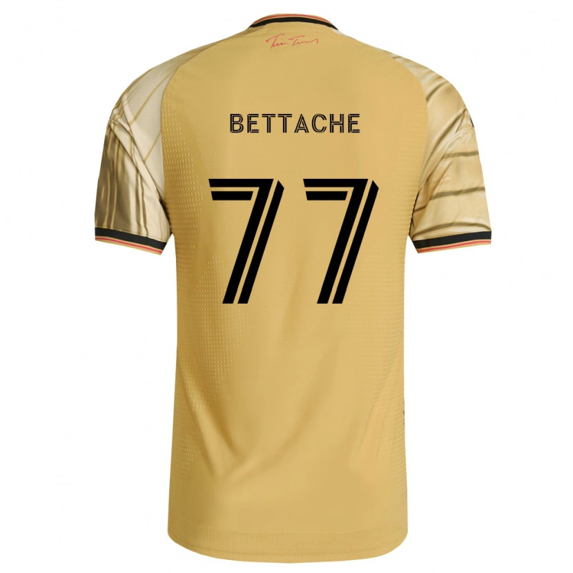 Danxen Hombre Camiseta Faysal Bettache #77 Marrón Amarillo Negro 2ª Equipación 2026/27 La Camisa México