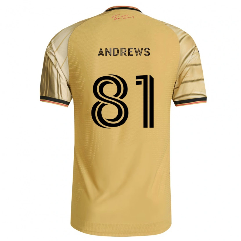 Danxen Hombre Camiseta Joe Andrews #81 Marrón Amarillo Negro 2ª Equipación 2026/27 La Camisa México