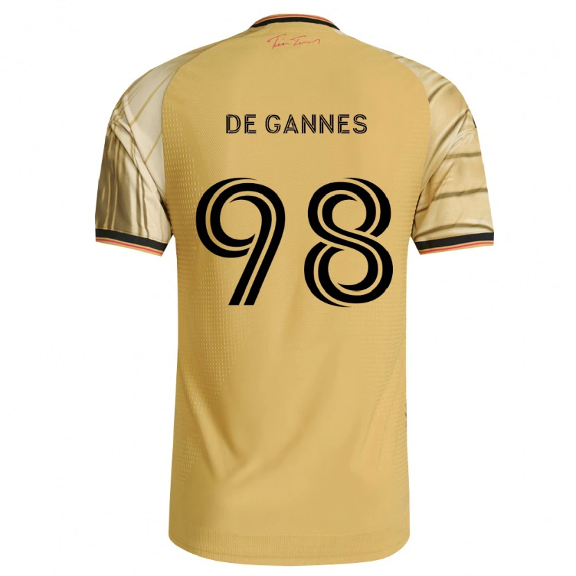 Danxen Hombre Camiseta Andrew De Gannes #98 Marrón Amarillo Negro 2ª Equipación 2026/27 La Camisa México