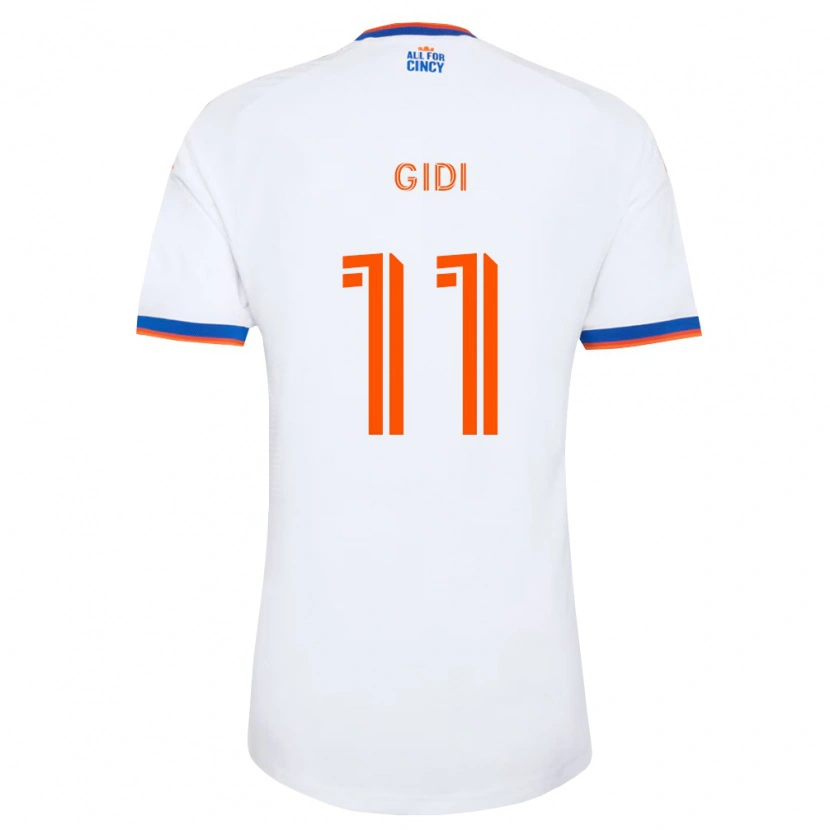 Danxen Hombre Camiseta Samuel Gidi #11 Blanco Azul Marino Naranja 2ª Equipación 2026/27 La Camisa México