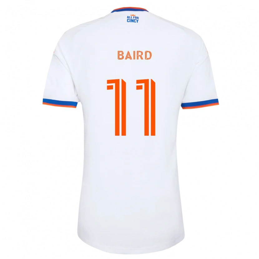 Danxen Hombre Camiseta Corey Baird #11 Blanco Azul Marino Naranja 2ª Equipación 2026/27 La Camisa México