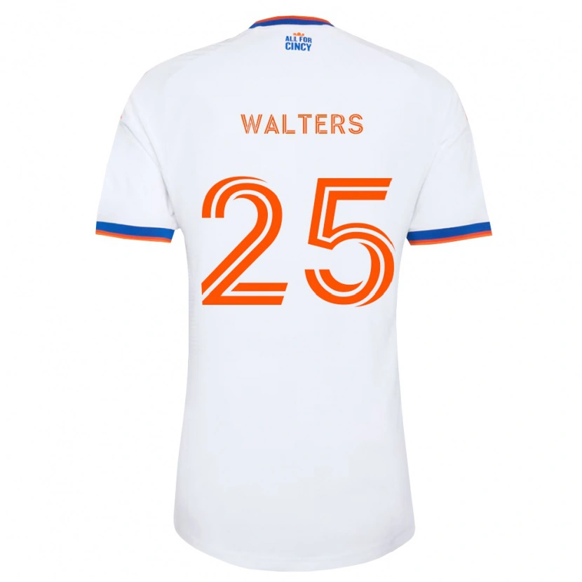 Danxen Hombre Camiseta Paul Walters #25 Blanco Azul Marino Naranja 2ª Equipación 2026/27 La Camisa México