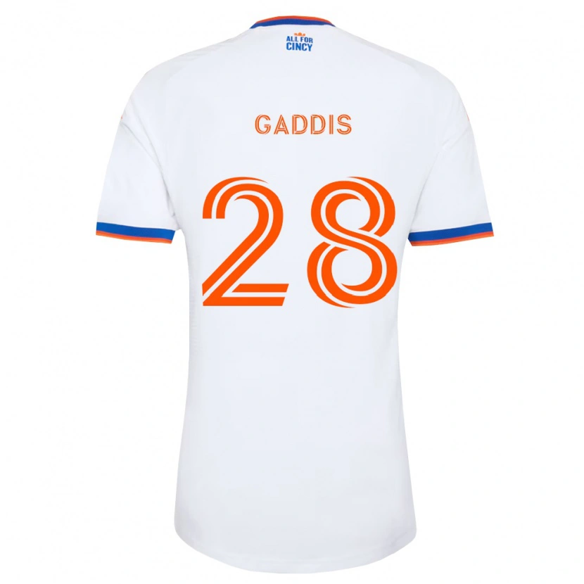 Danxen Hombre Camiseta Raymon Gaddis #28 Blanco Azul Marino Naranja 2ª Equipación 2026/27 La Camisa México