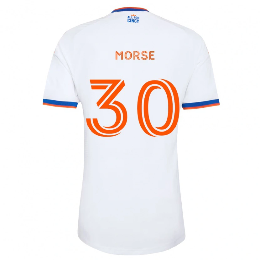 Danxen Hombre Camiseta Hunter Morse #30 Blanco Azul Marino Naranja 2ª Equipación 2026/27 La Camisa México