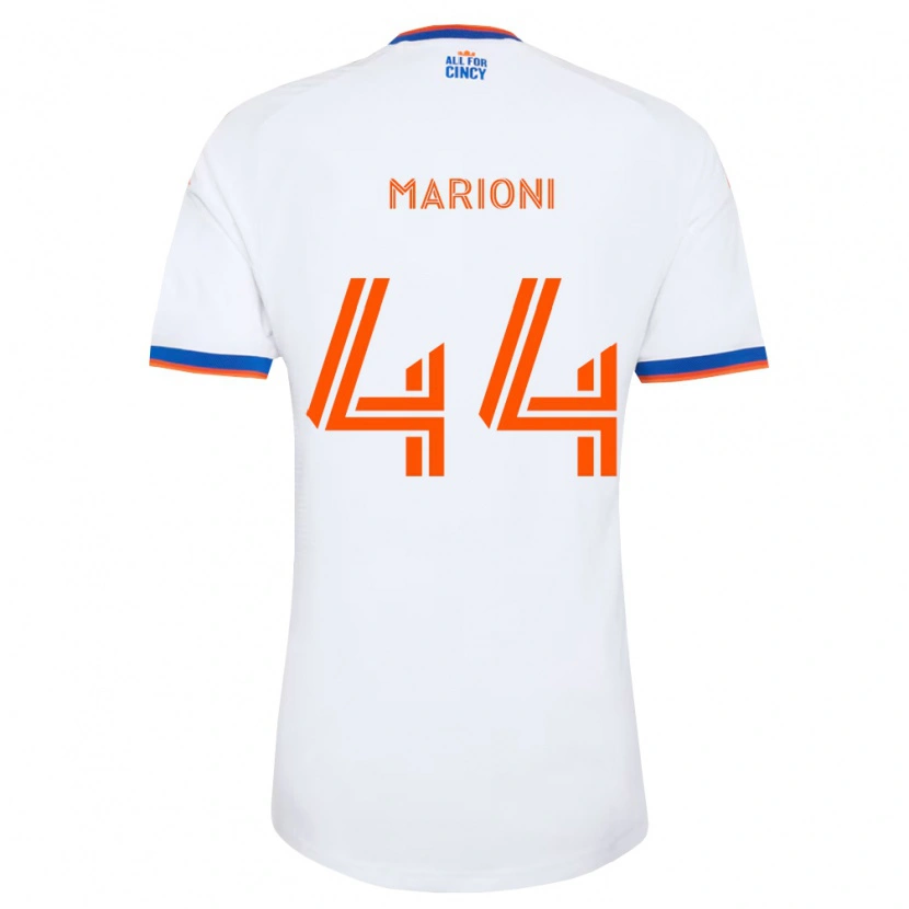 Danxen Hombre Camiseta Giovanni Marioni #44 Blanco Azul Marino Naranja 2ª Equipación 2026/27 La Camisa México