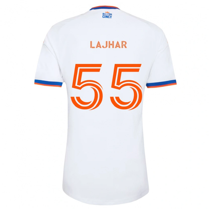 Danxen Hombre Camiseta Ayoub Lajhar #55 Blanco Azul Marino Naranja 2ª Equipación 2026/27 La Camisa México