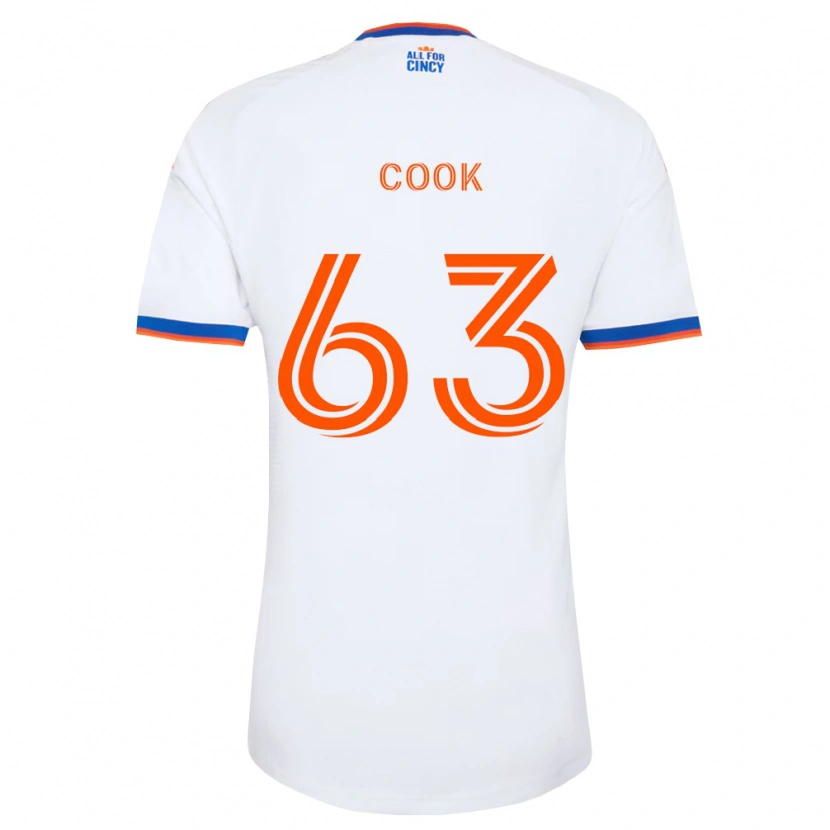 Danxen Hombre Camiseta Steel Cook #63 Blanco Azul Marino Naranja 2ª Equipación 2026/27 La Camisa México