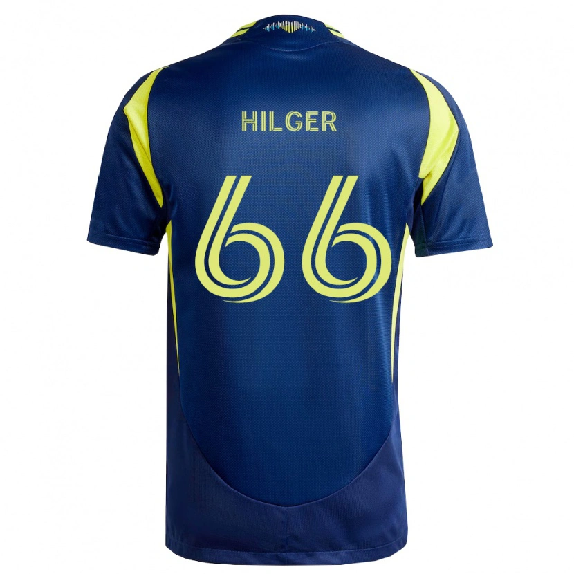 Danxen Hombre Camiseta Brooks Hilger #66 Amarillo Azul Marino 2ª Equipación 2026/27 La Camisa México