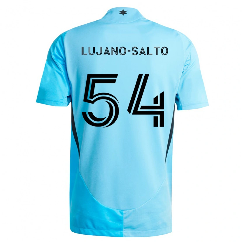 Danxen Hombre Camiseta Ramon Lujano-Salto #54 Azul Claro Negro 2ª Equipación 2026/27 La Camisa México