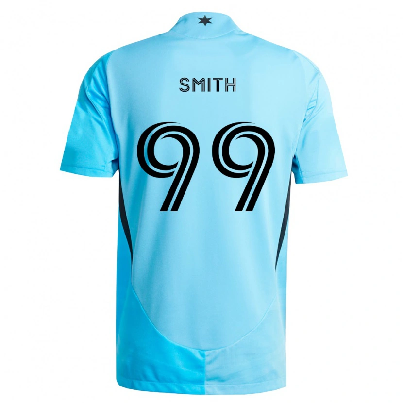Danxen Hombre Camiseta Jordan Adebayo-Smith #99 Azul Claro Negro 2ª Equipación 2026/27 La Camisa México