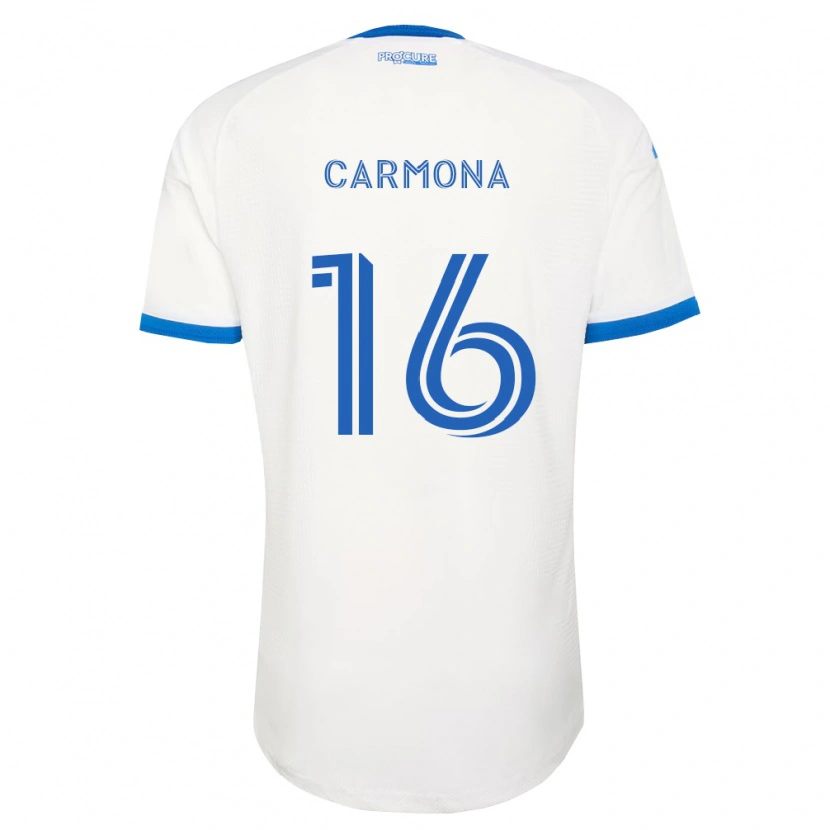 Danxen Hombre Camiseta Wikelman Carmona #16 Azul Cielo Blanco 2ª Equipación 2026/27 La Camisa México