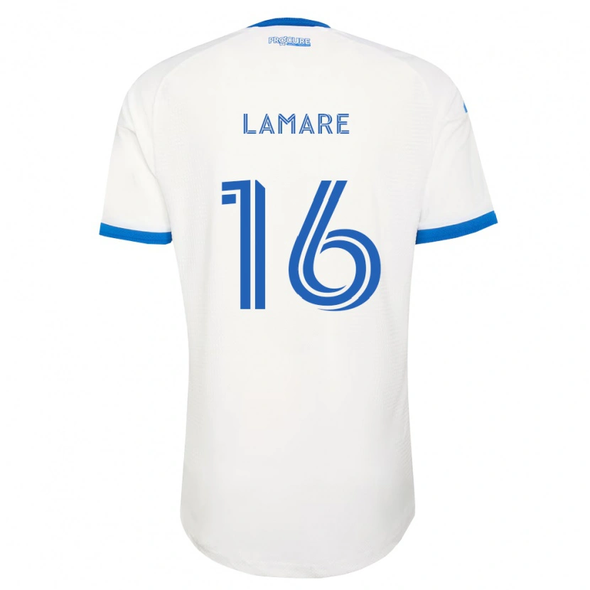 Danxen Hombre Camiseta Samuel Lamare #16 Azul Cielo Blanco 2ª Equipación 2026/27 La Camisa México
