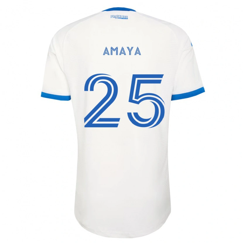 Danxen Hombre Camiseta Frankie Amaya #25 Azul Cielo Blanco 2ª Equipación 2026/27 La Camisa México
