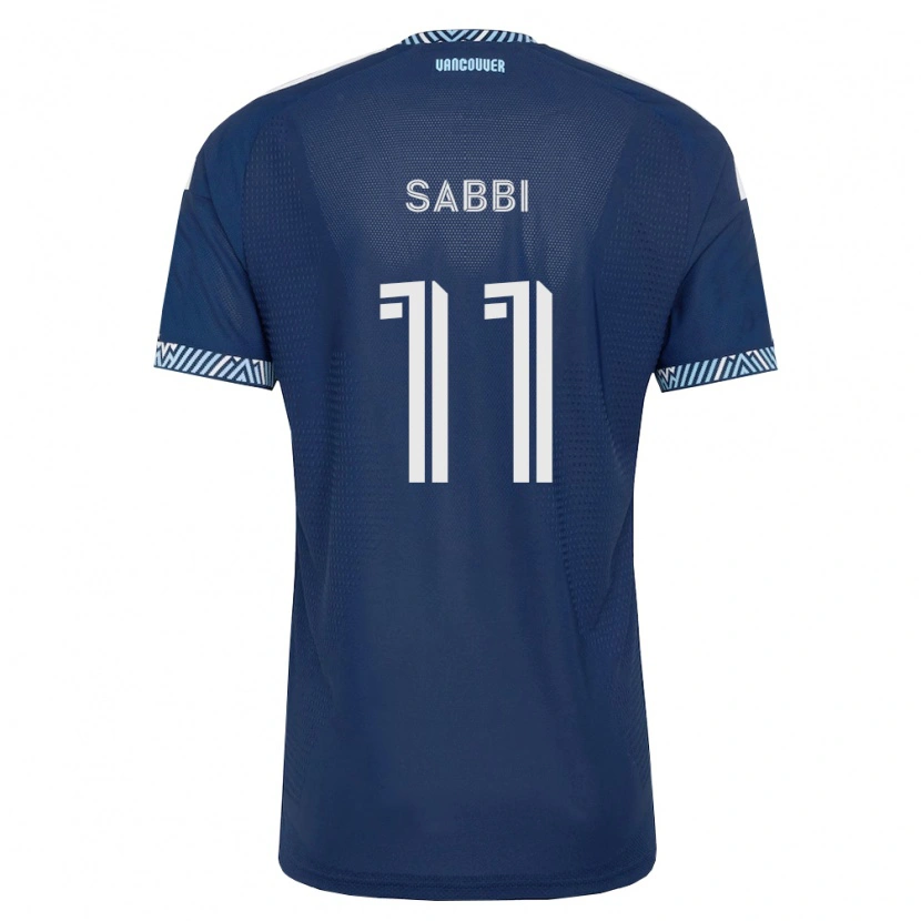 Danxen Hombre Camiseta Emmanuel Sabbi #11 Azul Profundo Blanco 2ª Equipación 2026/27 La Camisa México