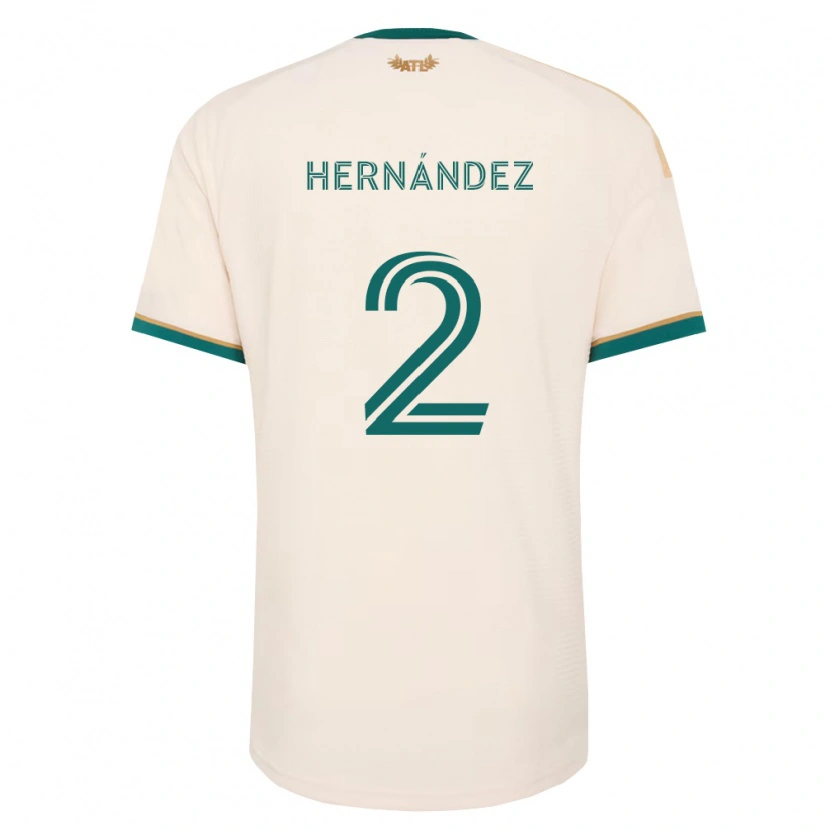 Danxen Hombre Camiseta Ronald Hernández #2 Verde Champán 2ª Equipación 2026/27 La Camisa México