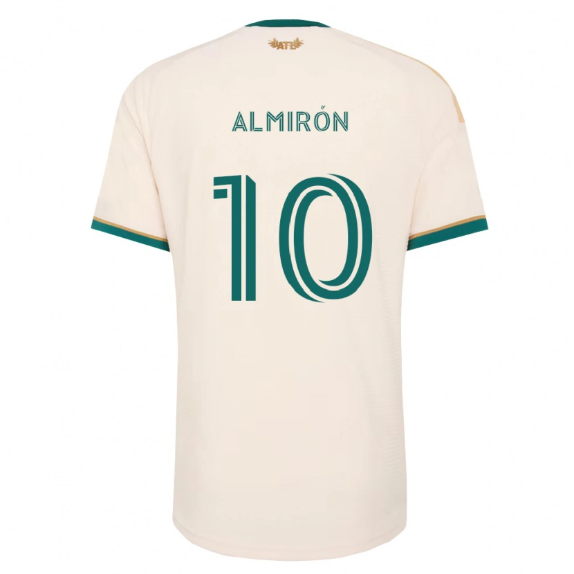 Danxen Hombre Camiseta Miguel Almirón #10 Verde Champán 2ª Equipación 2026/27 La Camisa México