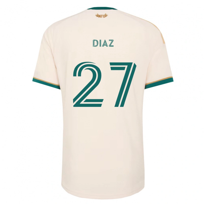 Danxen Hombre Camiseta Paulo Díaz #27 Verde Champán 2ª Equipación 2026/27 La Camisa México