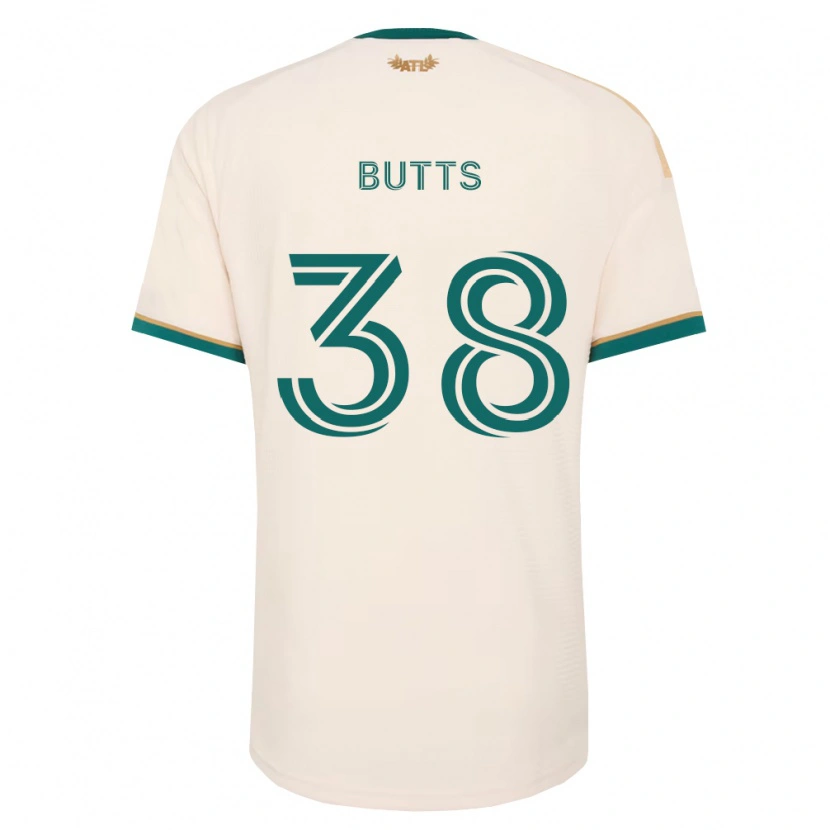 Danxen Hombre Camiseta Liam Butts #38 Verde Champán 2ª Equipación 2026/27 La Camisa México