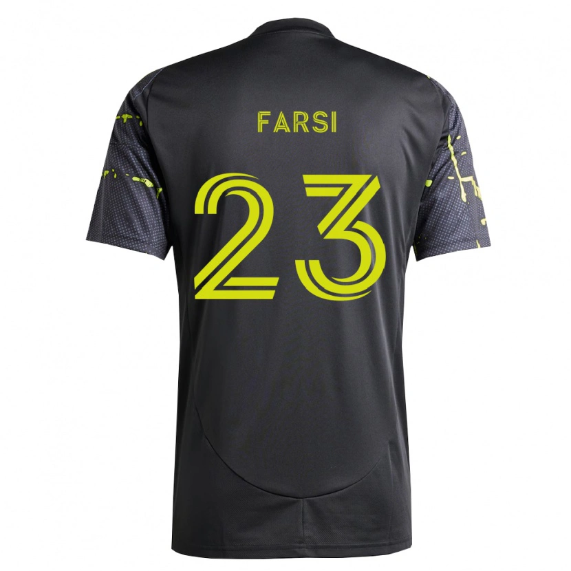 Danxen Hombre Camiseta Mohamed Farsi #23 Amarillo Fluorescente Negro 2ª Equipación 2026/27 La Camisa México