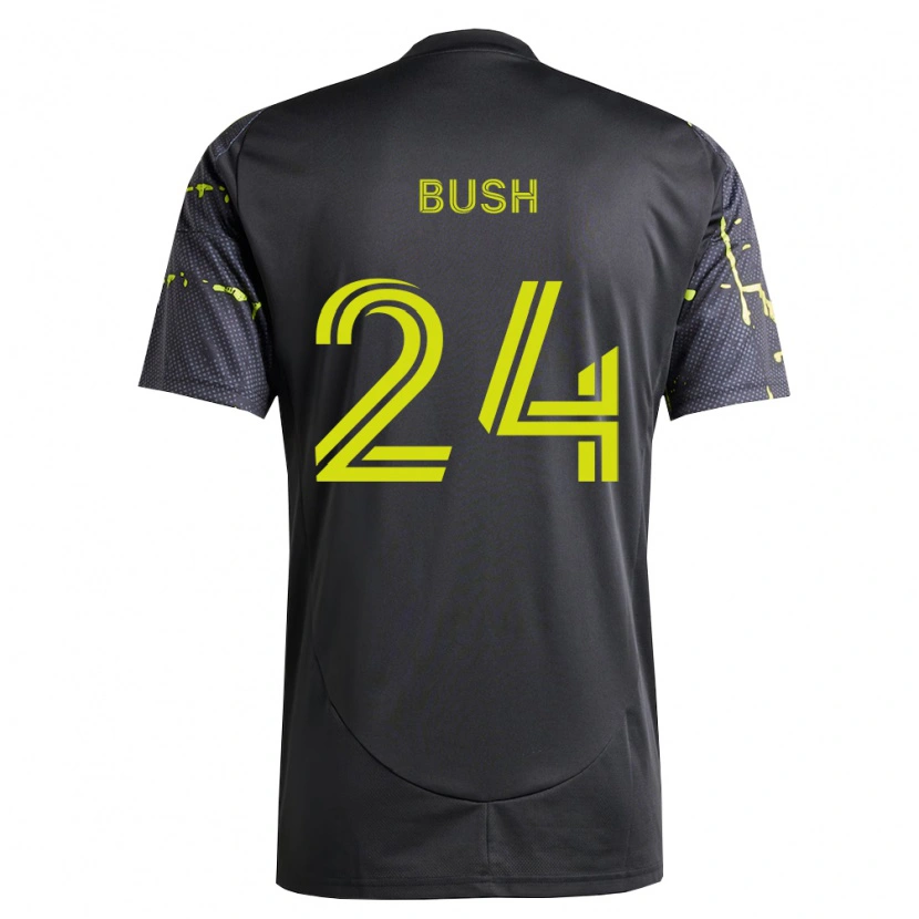 Danxen Hombre Camiseta Evan Bush #24 Amarillo Fluorescente Negro 2ª Equipación 2026/27 La Camisa México