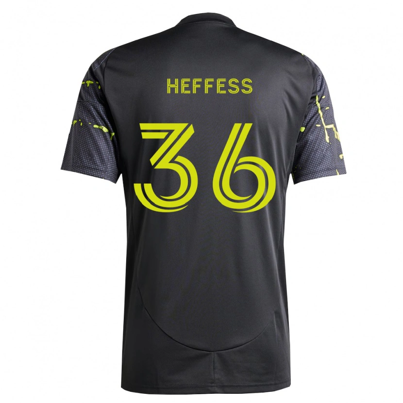 Danxen Hombre Camiseta Isaac Heffess #36 Amarillo Fluorescente Negro 2ª Equipación 2026/27 La Camisa México