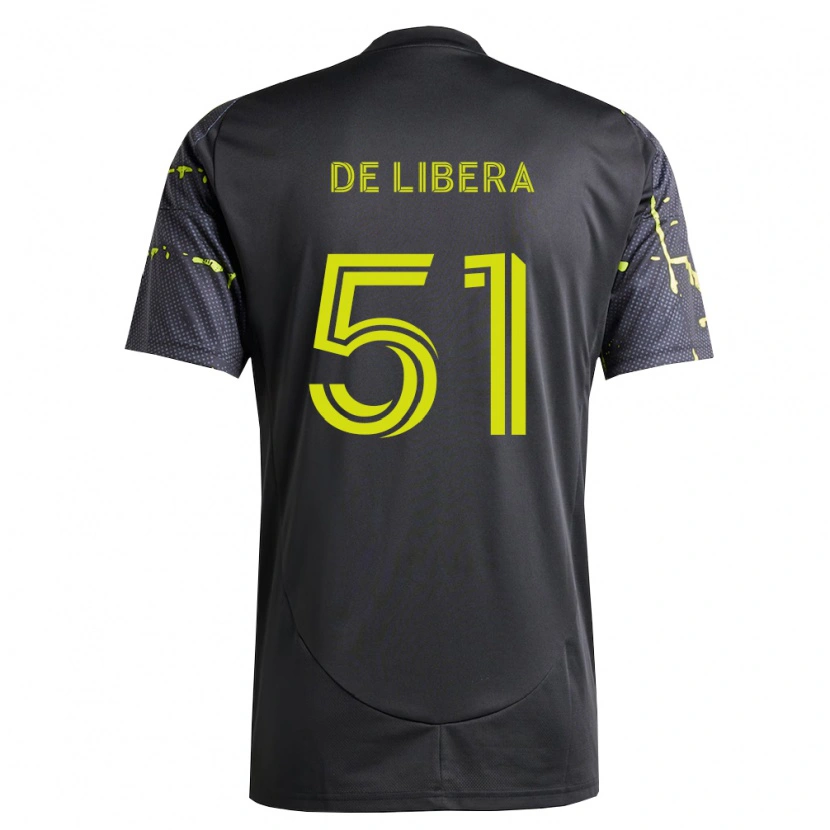 Danxen Hombre Camiseta Giorgio De Libera #51 Amarillo Fluorescente Negro 2ª Equipación 2026/27 La Camisa México