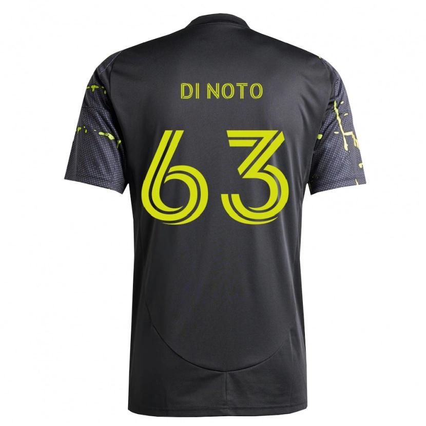 Danxen Hombre Camiseta Gianmarco Di Noto #63 Amarillo Fluorescente Negro 2ª Equipación 2026/27 La Camisa México