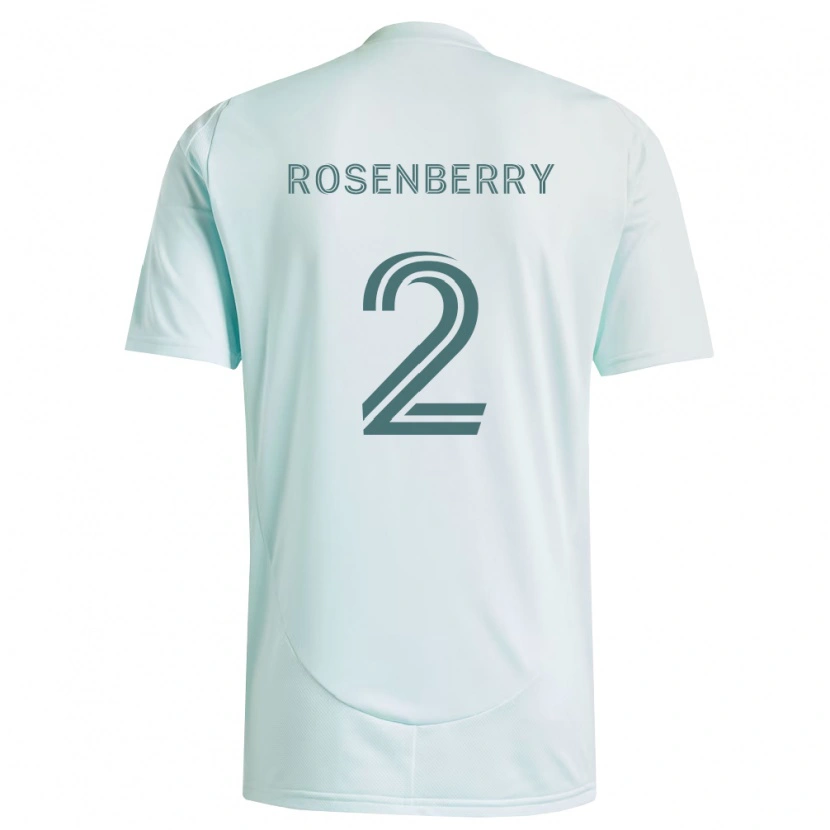 Danxen Hombre Camiseta Keegan Rosenberry #2 Blanco Verde Claro 2ª Equipación 2026/27 La Camisa México