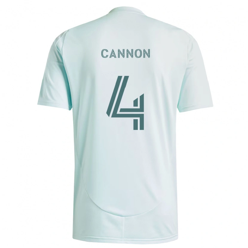 Danxen Hombre Camiseta Reggie Cannon #4 Blanco Verde Claro 2ª Equipación 2026/27 La Camisa México