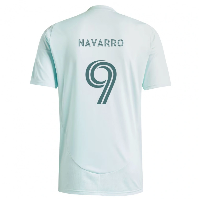 Danxen Hombre Camiseta Rafael Navarro #9 Blanco Verde Claro 2ª Equipación 2026/27 La Camisa México