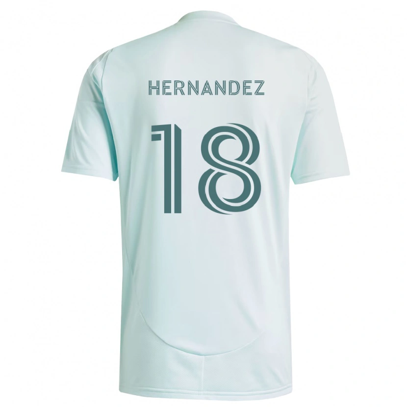 Danxen Hombre Camiseta Alex Hernandez #18 Blanco Verde Claro 2ª Equipación 2026/27 La Camisa México