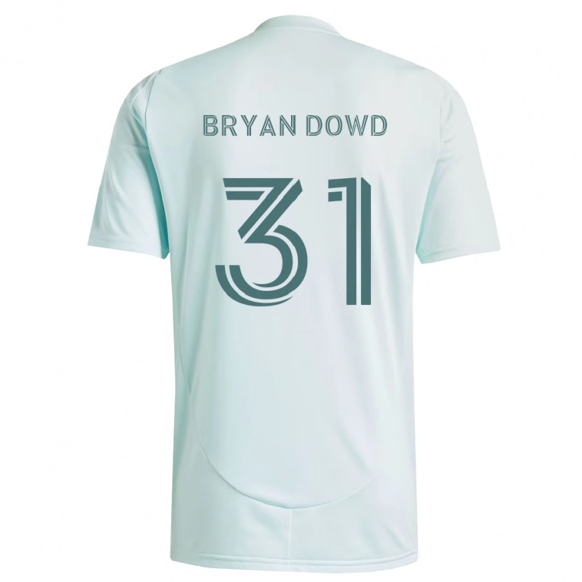Danxen Hombre Camiseta Bryan Dowd #31 Blanco Verde Claro 2ª Equipación 2026/27 La Camisa México