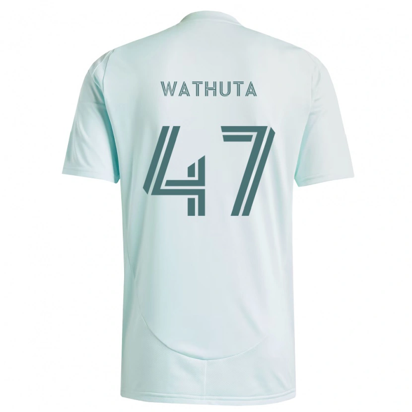 Danxen Hombre Camiseta Sydney Wathuta #47 Blanco Verde Claro 2ª Equipación 2026/27 La Camisa México