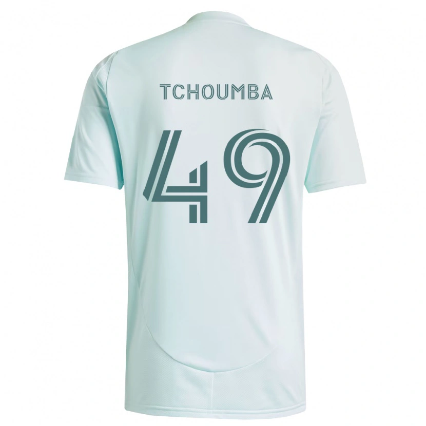 Danxen Hombre Camiseta Nathan Tchoumba #49 Blanco Verde Claro 2ª Equipación 2026/27 La Camisa México