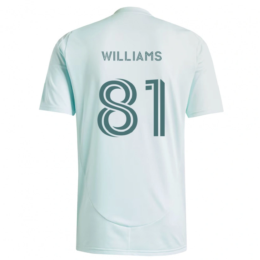 Danxen Hombre Camiseta Dash Williams #81 Blanco Verde Claro 2ª Equipación 2026/27 La Camisa México
