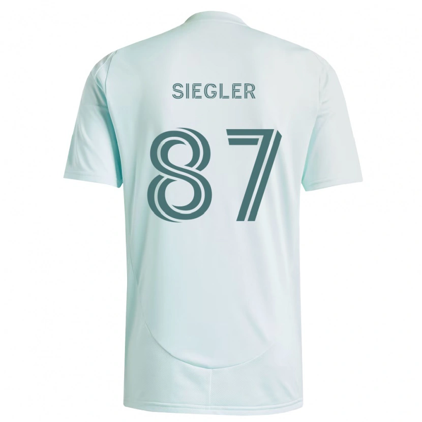 Danxen Hombre Camiseta Sebastian Siegler #87 Blanco Verde Claro 2ª Equipación 2026/27 La Camisa México