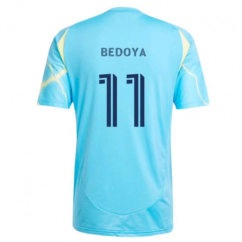 Danxen Hombre Camiseta Alejandro Bedoya #11 Azul Claro Negro Amarillo Claro 2ª Equipación 2026/27 La Camisa México