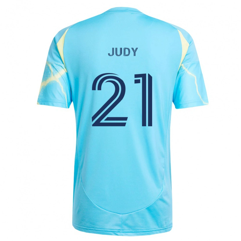 Danxen Hombre Camiseta Abram Judy #21 Azul Claro Negro Amarillo Claro 2ª Equipación 2026/27 La Camisa México